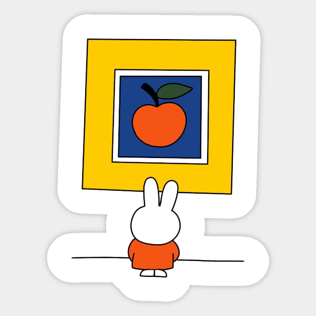 Miffy at the Museum Sticker by FoxtrotDesigns